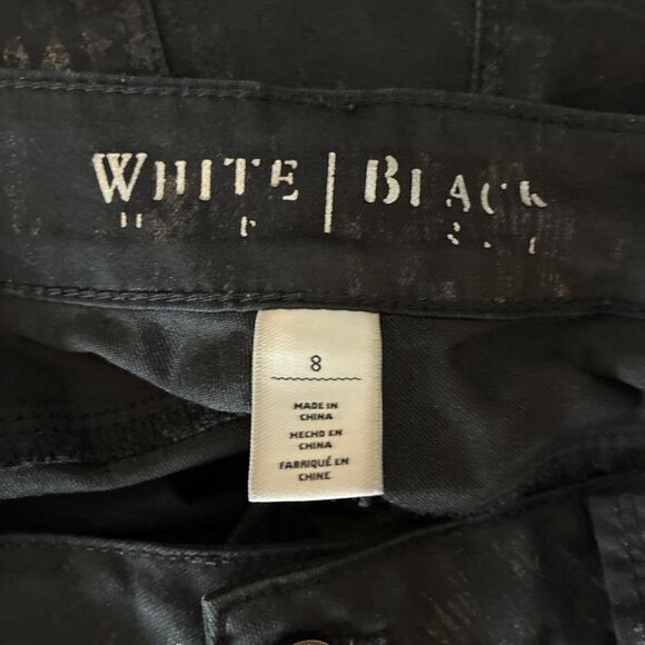 White House Black Market Womens Size 8 Skinny Leg Pants Black Stretch Jeans - Picture 5 of 6